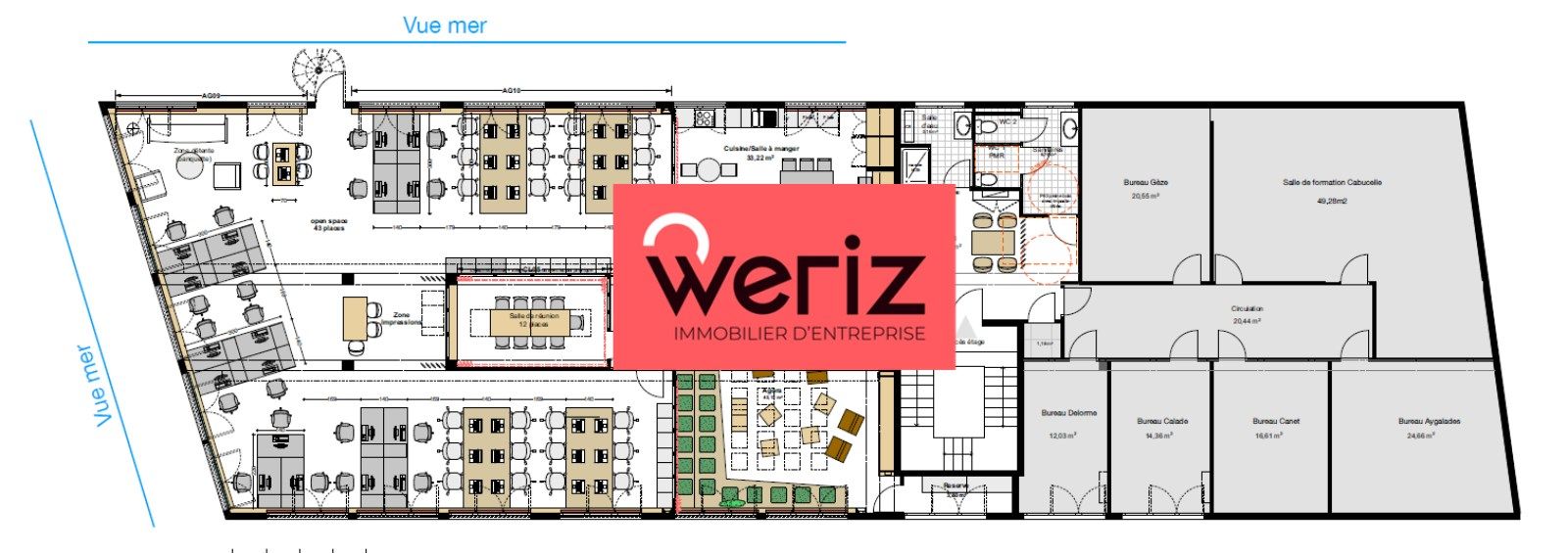 Vente Bureaux Marseille 2 13002