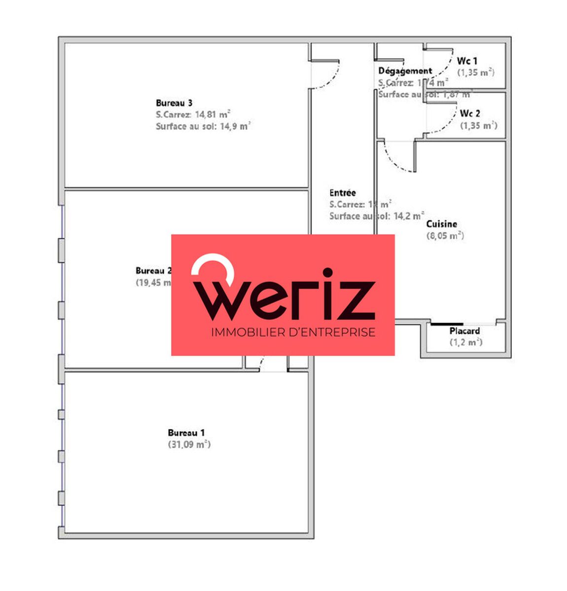 Location Bureaux Aix-en-Provence 13100